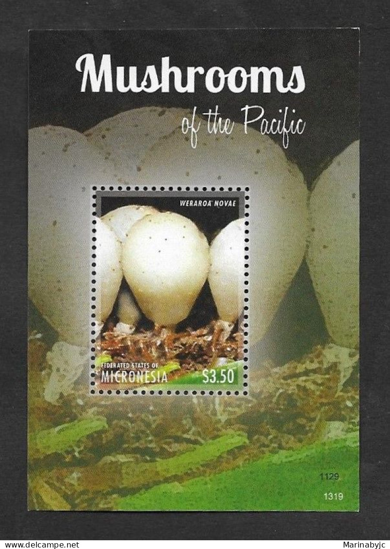 SD)2013 MICRONESIA  MUSHROOMS, PSILOCYBE WERAROA, MEMORY LEAF, MNH - Mikronesien