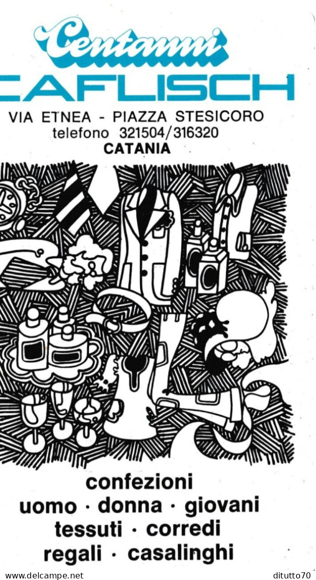 Calendarietto - Centanni - Caflisch - Catania - Anno 1989 - Petit Format : 1981-90