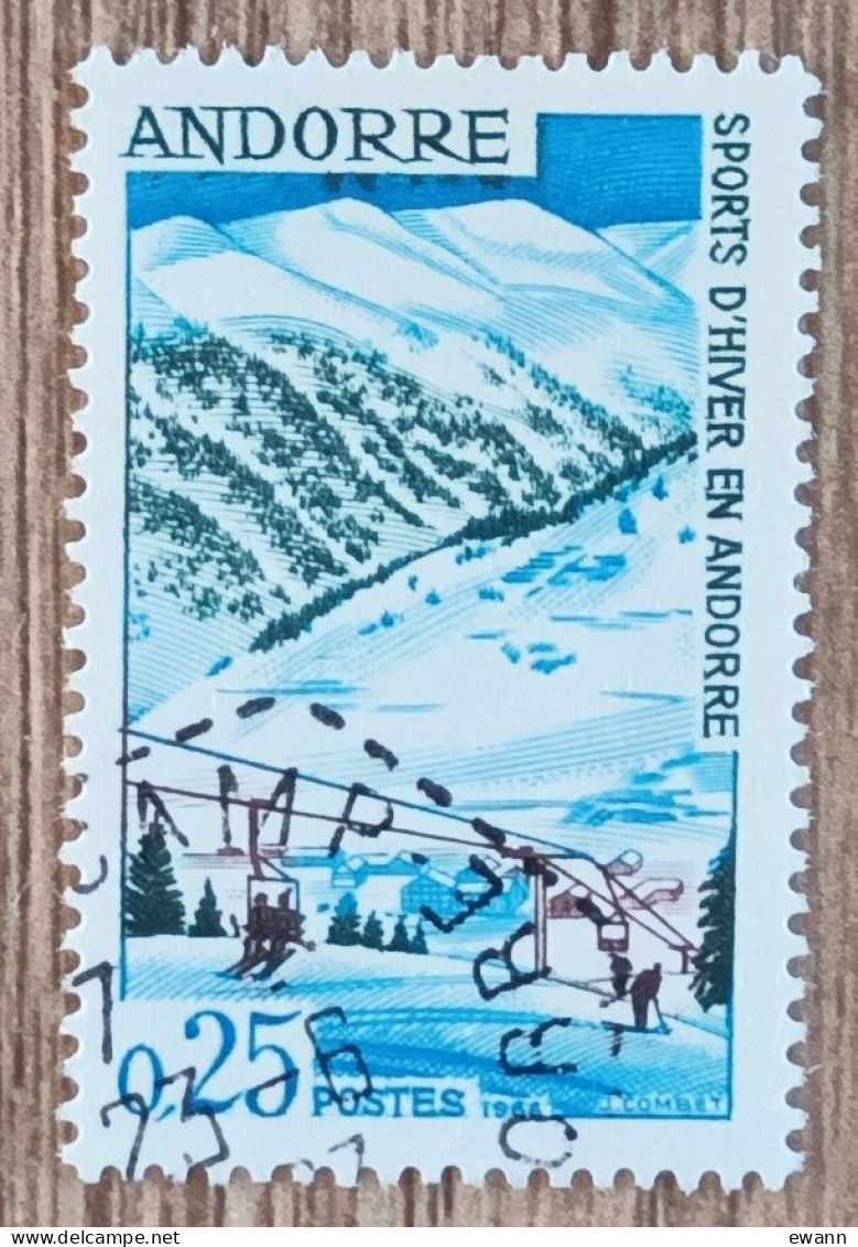 Andorre - YT N°175 - Sports D'hiver / Soldeu - 1966 - Oblitéré - Gebraucht