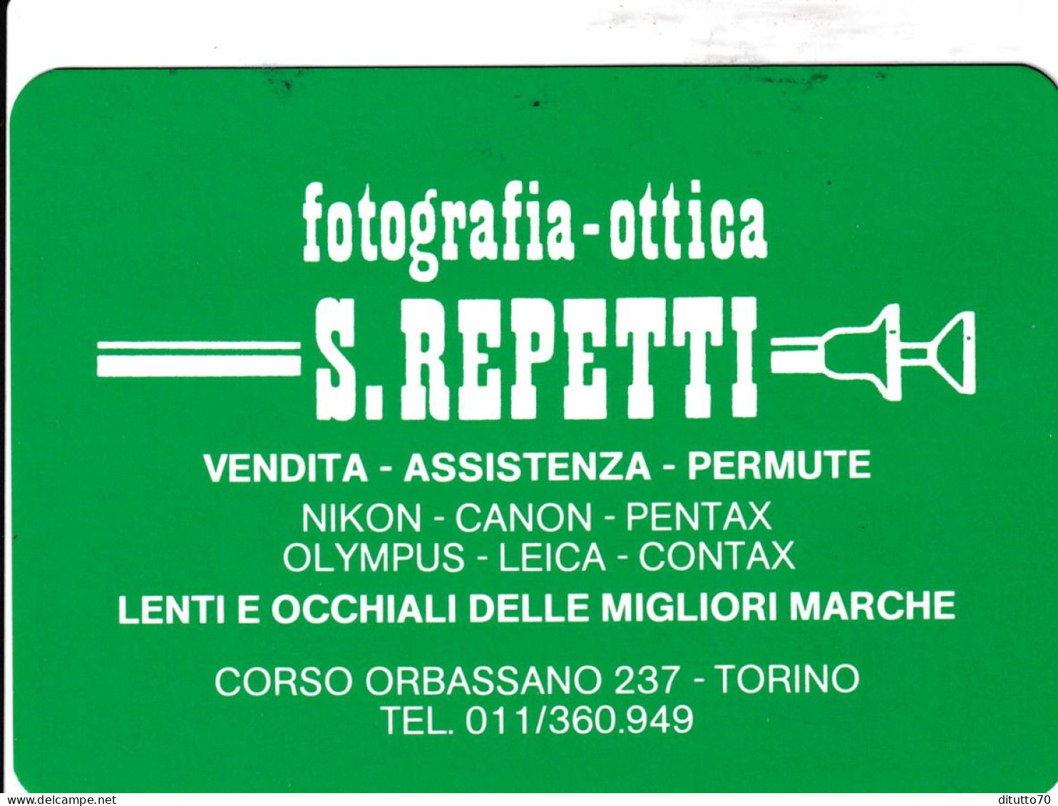 Calendarietto - Fotografia Ottica - S.beretti - Torino - Anno 1989 - Petit Format : 1981-90