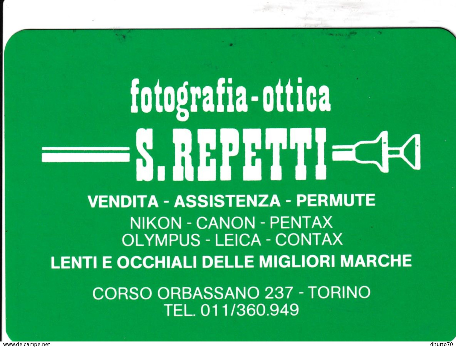 Calendarietto - Fotografia Ottica - S.beretti - Torino - Anno 1989 - Small : 1981-90