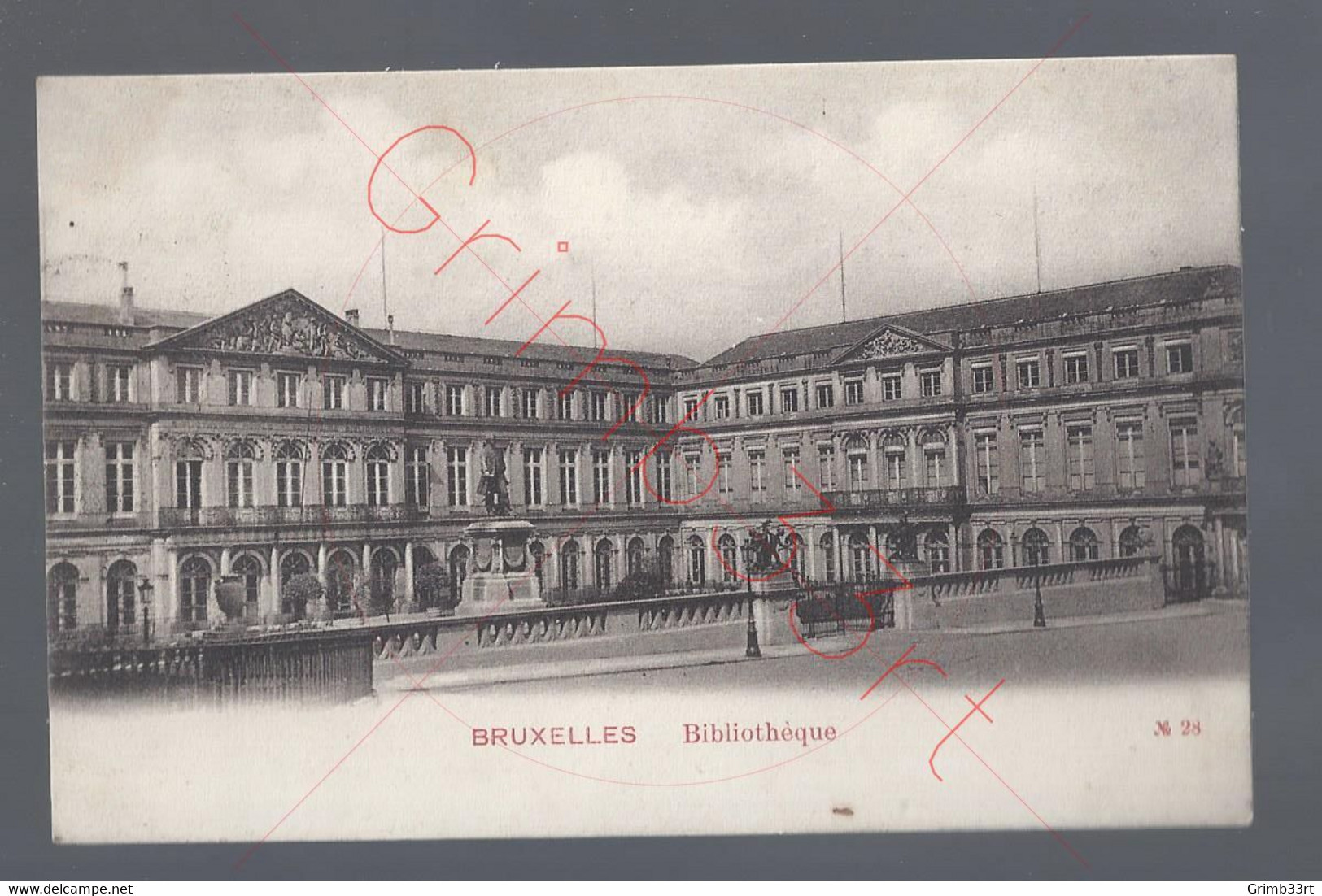 Bruxelles - Bibliothèque - Postkaart - Monumenti, Edifici