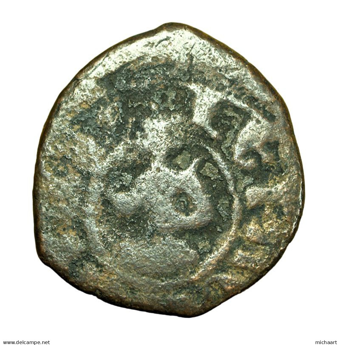 Cilician Armenia Medieval Coin Levon III 20mm King / Cross 04377 - Armenia