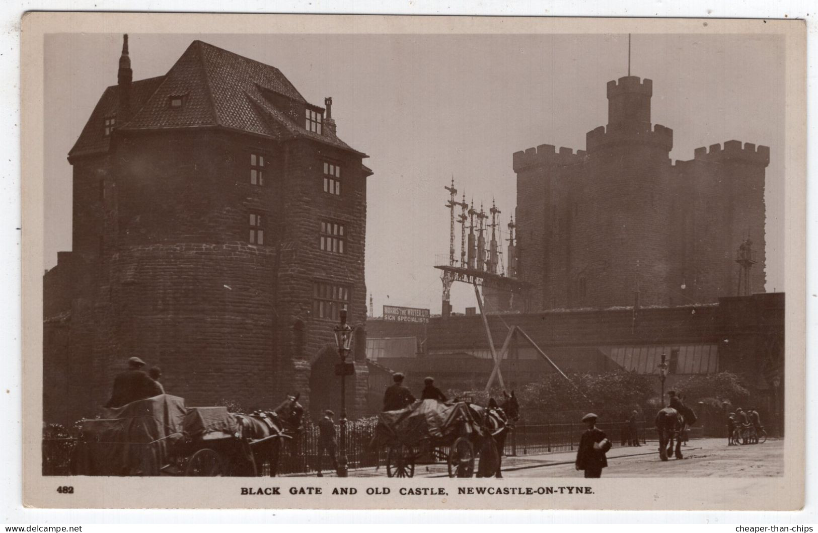 NEWCASTLE -on-TYNE - Black Gate And Old Castle - W.H. Smith - Newcastle-upon-Tyne