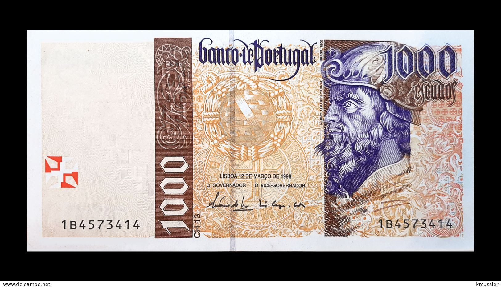 # # # Banknote Portugal 1.000 Escudos 1998 (P-188) # # # - [ 4] 1975-… : Juan Carlos I