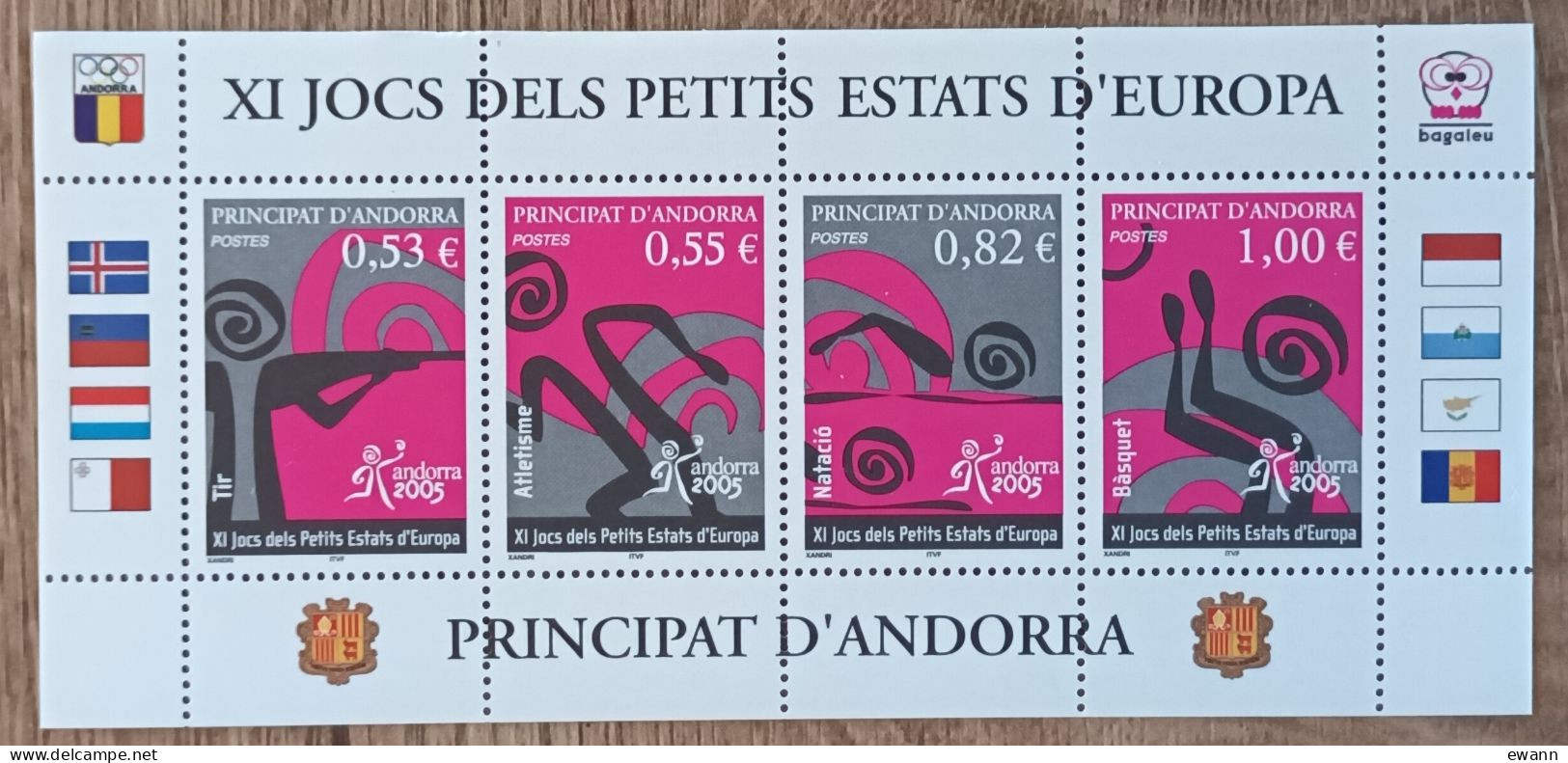 Andorre - YT N°609 à 612 - Sport / 11es Jeux Des Petits Etats D'Europe - 2005 - Neuf - Unused Stamps