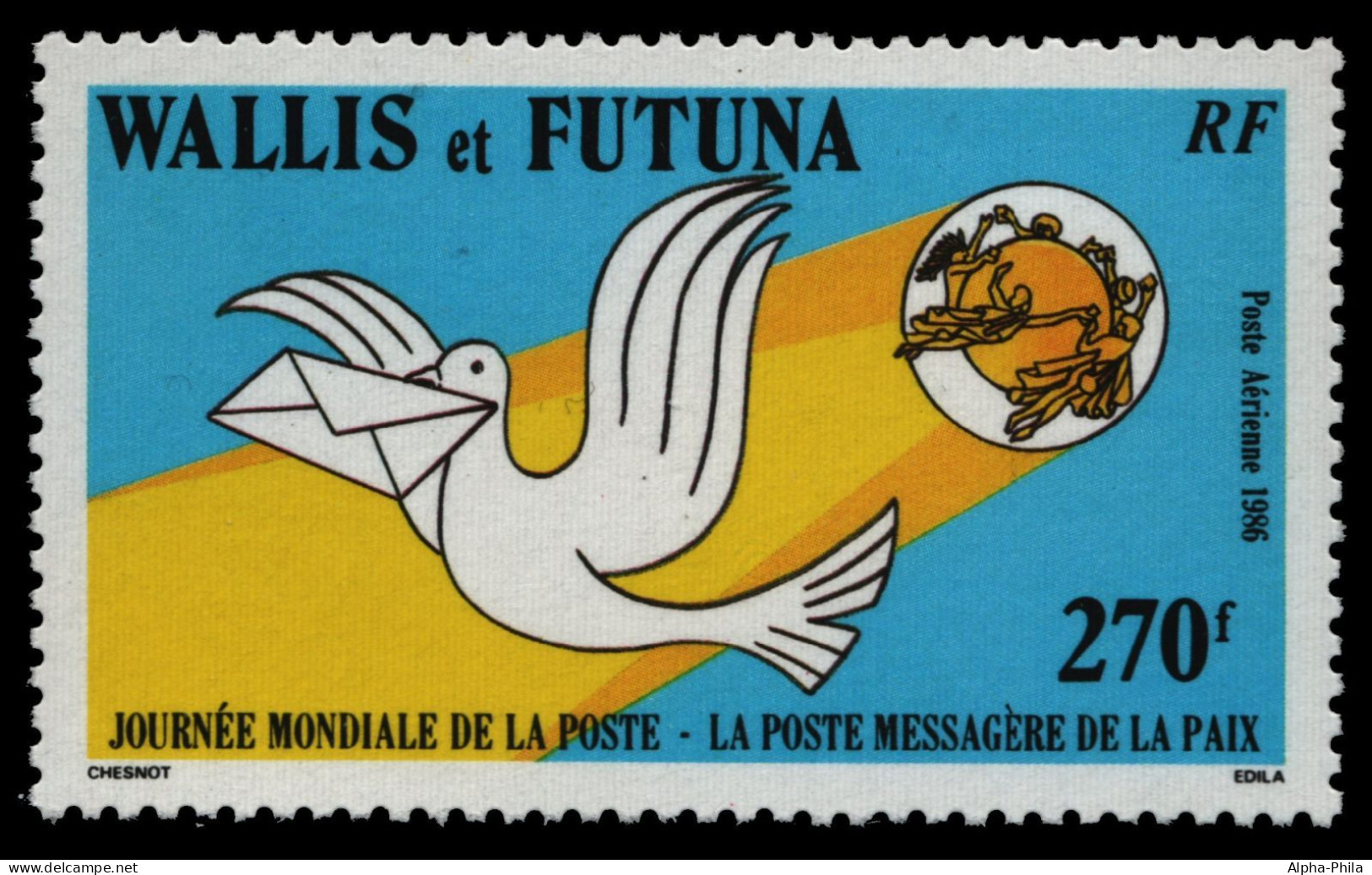 Wallis & Futuna 1986 - Mi-Nr. 518 ** - MNH - Weltposttag - Neufs