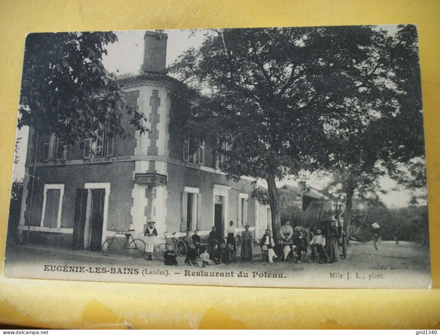 40 826 RARE CPA 1907 - 40 EUGENIE LES BAINS - RESTAURANT DU POTEAU - ANIMATION - Restaurantes