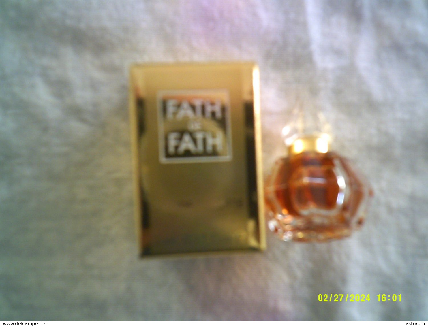 Miniature Ancienne Parfum - Fath De Fath - EDT - Pleine Avec Boite 5ml - Mignon Di Profumo Donna (con Box)