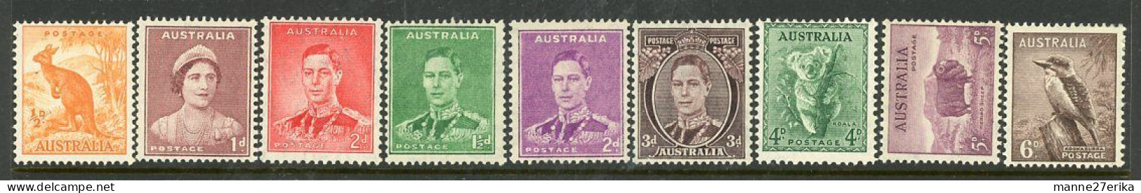 Australia MH 1937-46 - Neufs