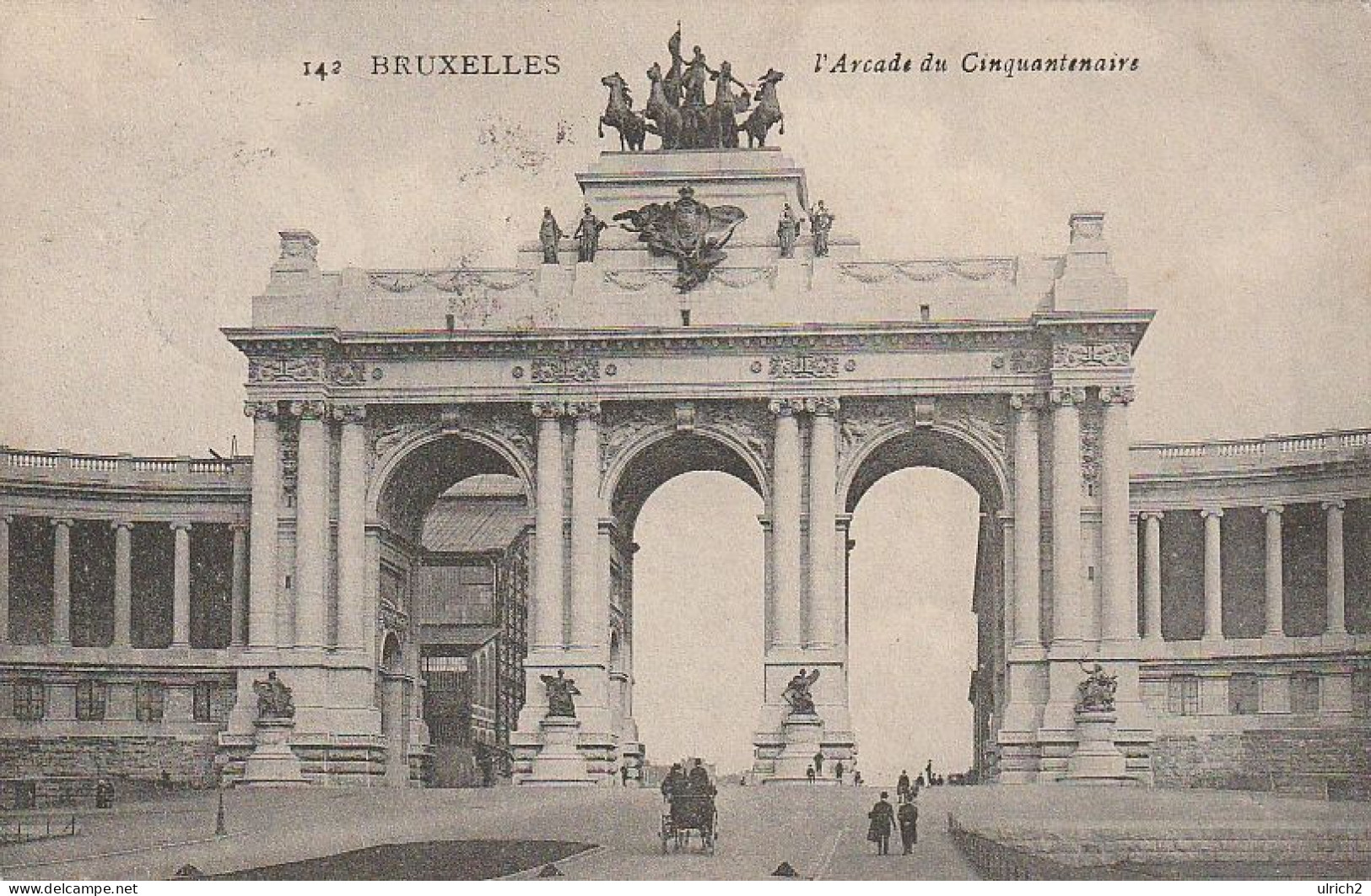 AK Bruxelles - L'Arcade Du Cinquantenaire - 1909 (67950) - Monumenti, Edifici
