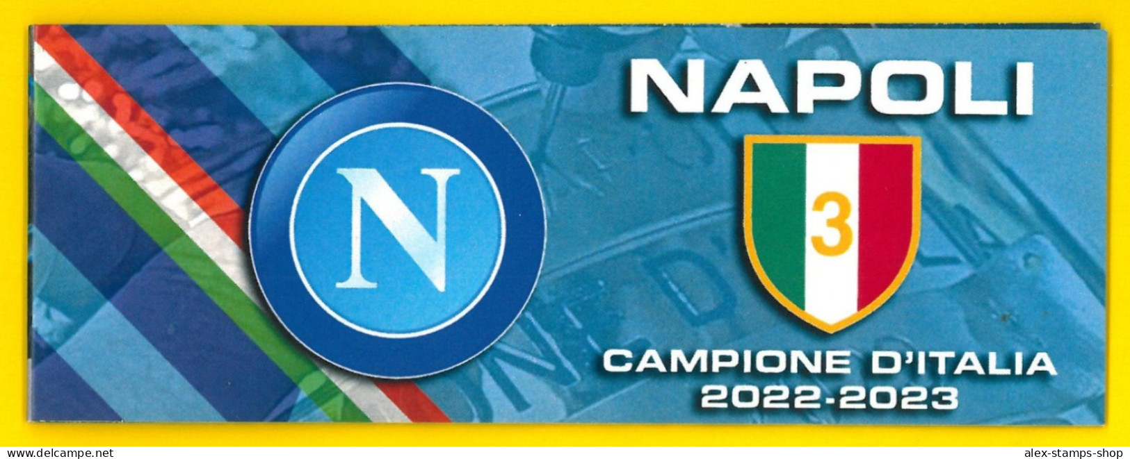ITALIA 2023 NEW BOOKLET NAPOLI CAMPIONE D'ITALIA NUMERATO N.098 - Cuadernillos