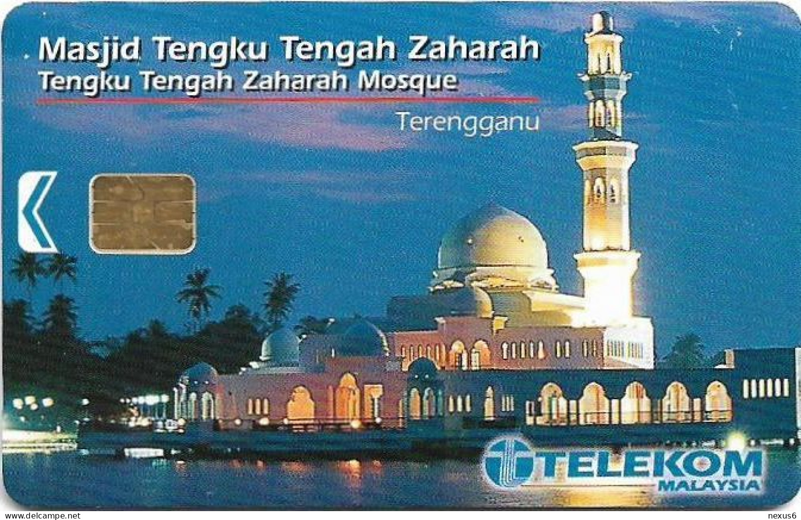 Malaysia - Telekom Malaysia (chip) - Masjid Tengah Zaharah Mosque, Chip Siemens S5, 20RM, Used - Malaysia