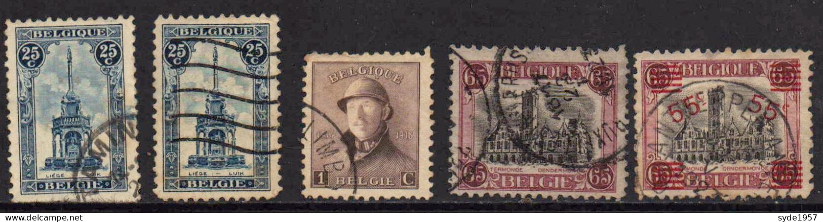 Belgique 1928 à 1948 Lot De 24 Timbres Oblitérés - N° COB Ci-dessous - Other & Unclassified