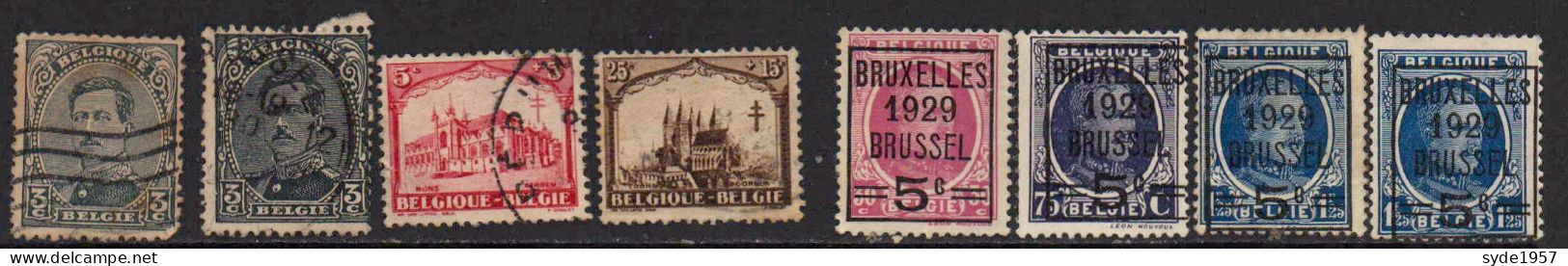 Belgique 1928 à 1948 Lot De 24 Timbres Oblitérés - N° COB Ci-dessous - Otros & Sin Clasificación