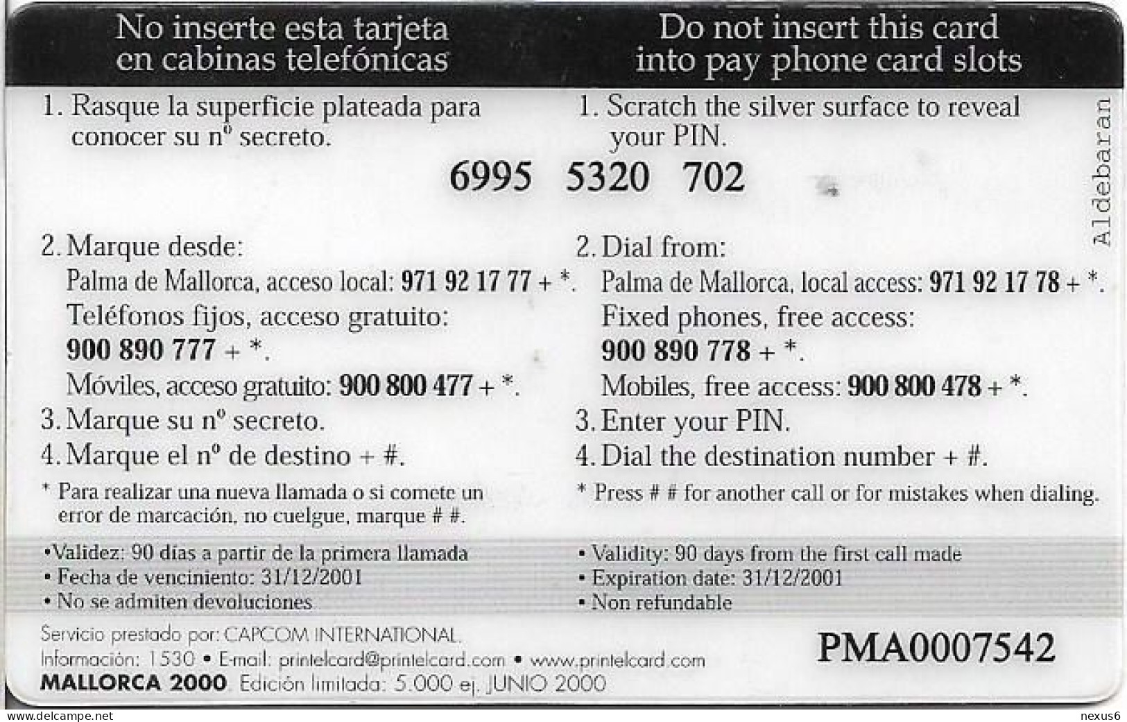 Spain - PrintelCard - Mallorca - Deiá, 06.2000, Remote Mem. 2.000PTA, 5.000ex, Used - Other & Unclassified