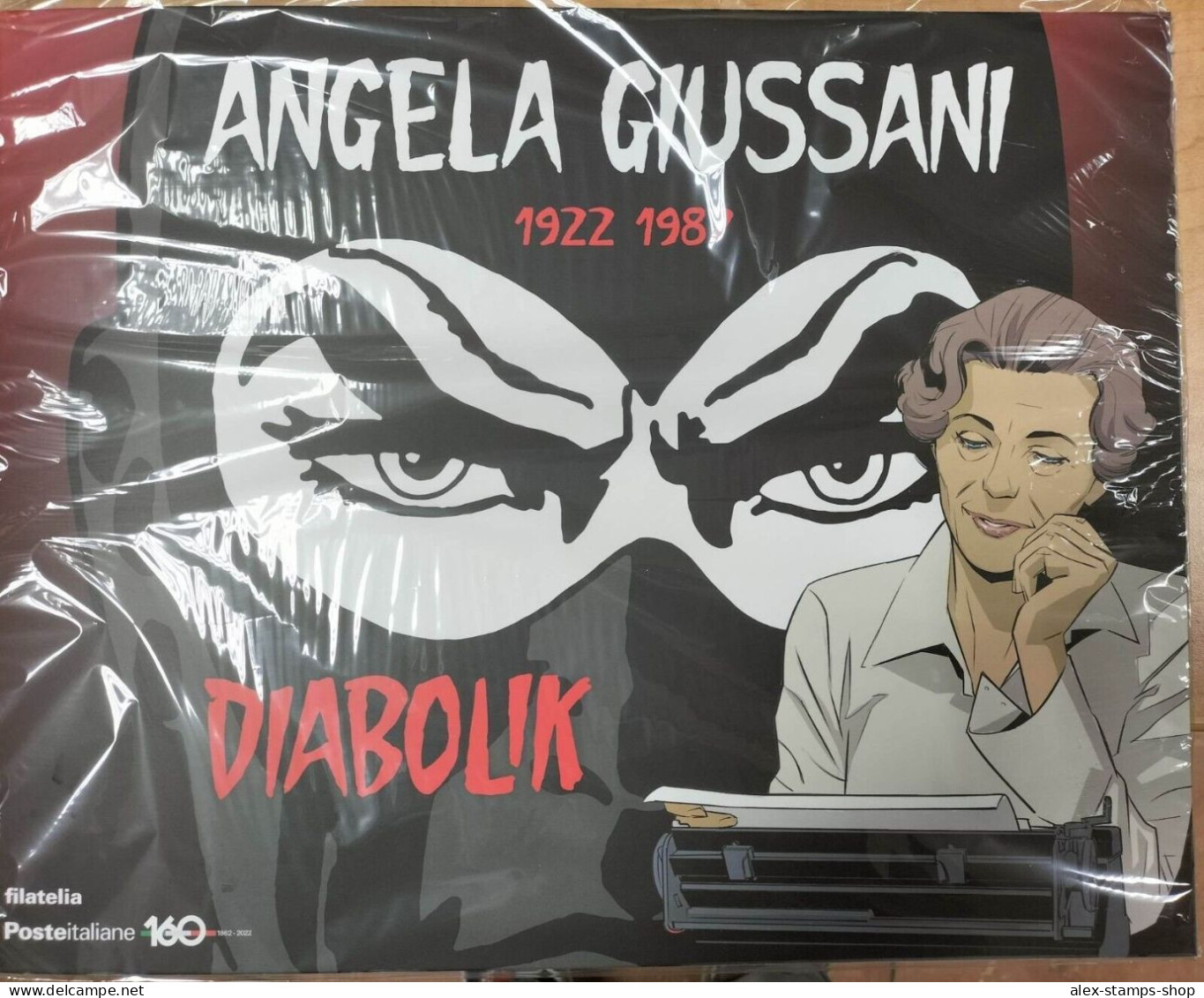 ITALIA 2022 FOLDER - ANGELA GIUSSANI - DIABOLIK - RARE N. 0218 - Pochettes