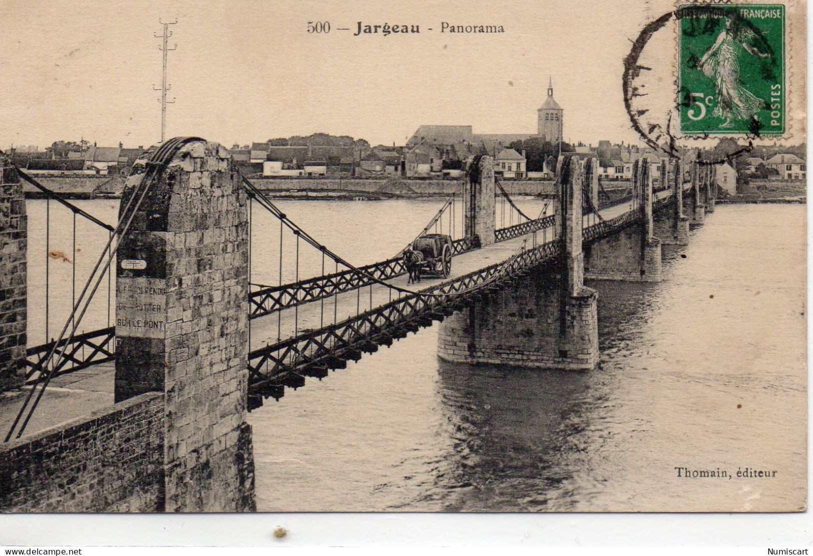 Jargeau Pont Attelage Sur Le Pont Loire - Jargeau