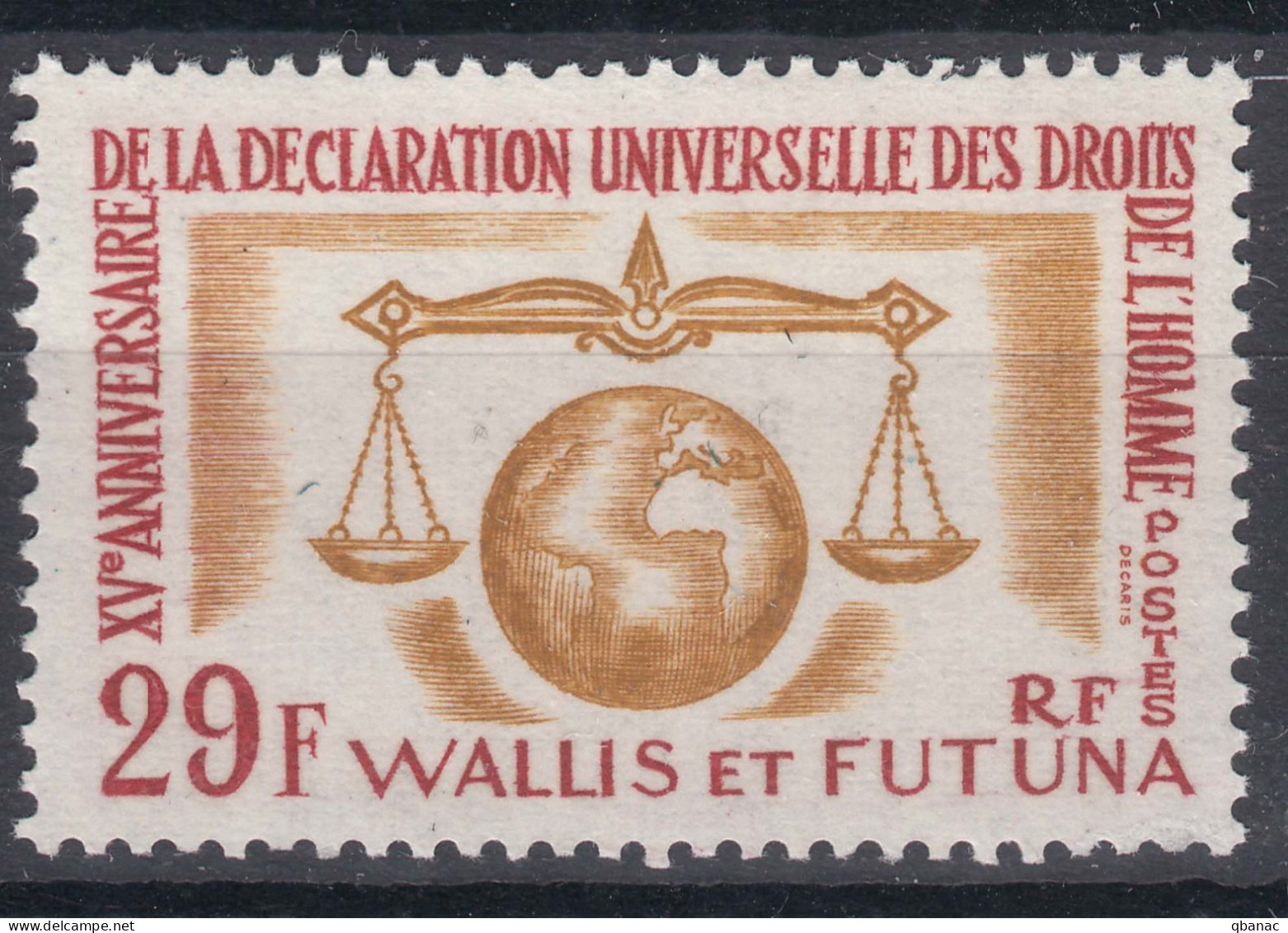 Wallis And Futuna 1963 Mi#203 Mint Never Hinged (sans Charnieres) - Neufs