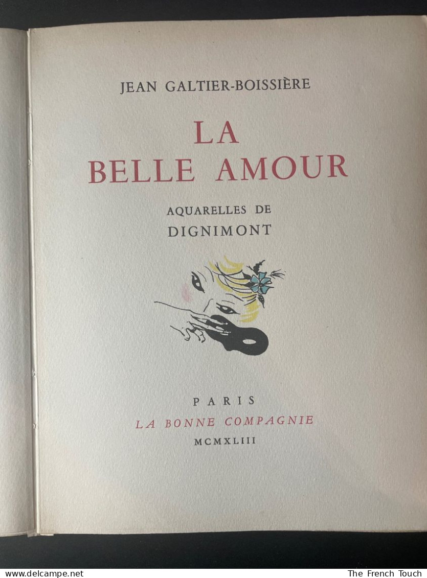 La Belle Amour - 1943 - Jean Galetier-Boissière - Romantique