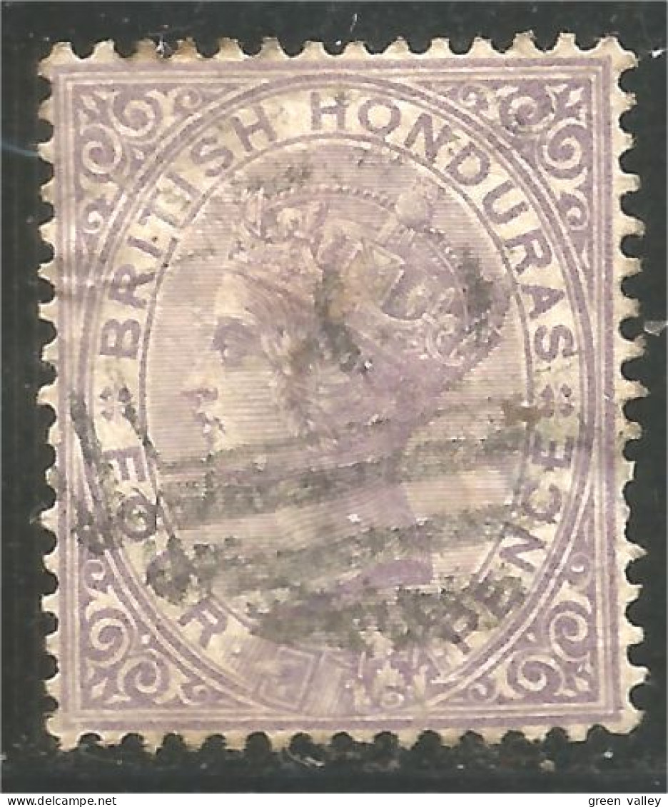 220 British Honduras 1877 Queen Victoria 4 Pence Violet Perf 14 (BRH-44) - Brits-Honduras (...-1970)