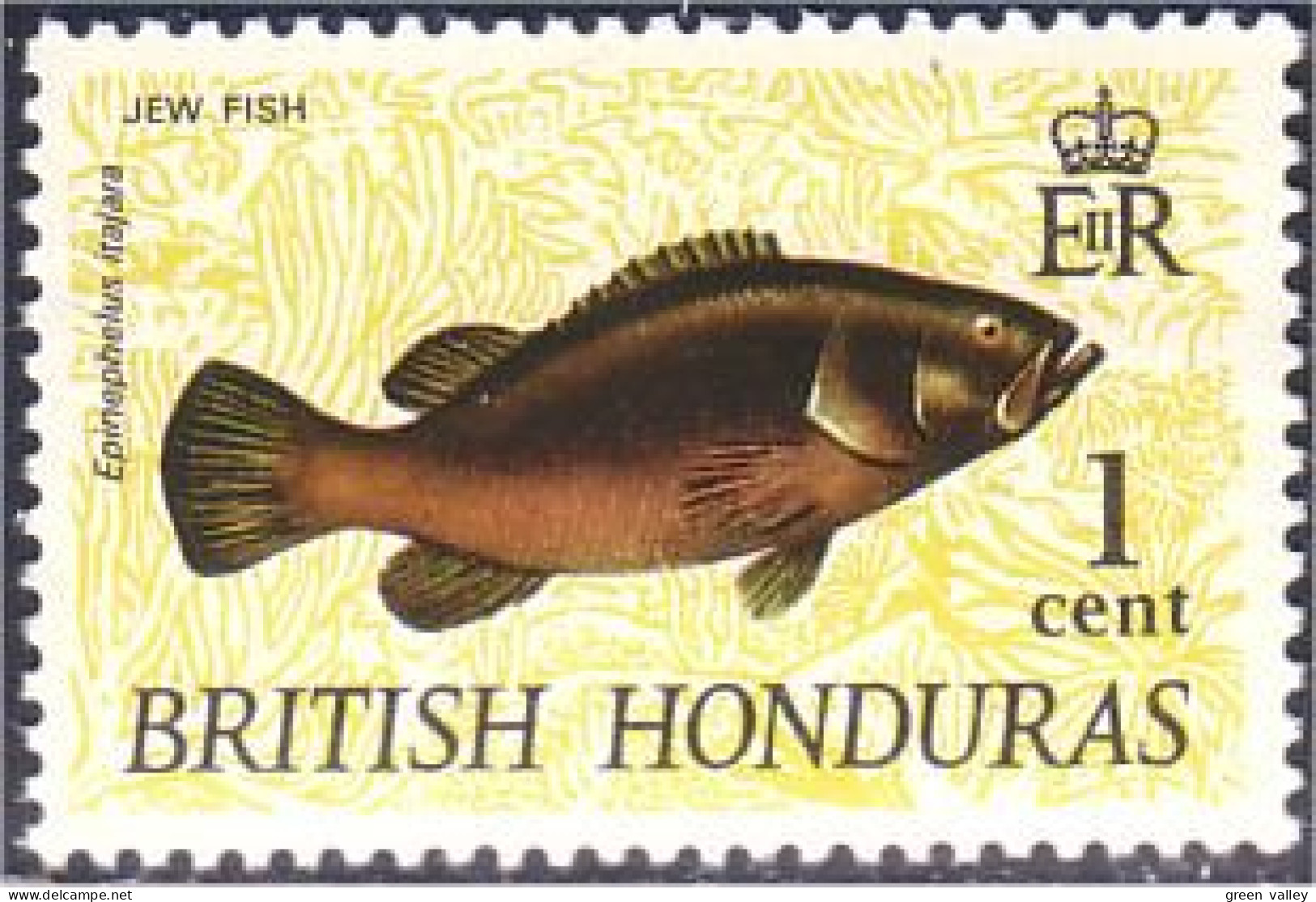 220 British Honduras Poisson Jew Fish MNH ** Neuf SC (BRH-1a) - British Honduras (...-1970)