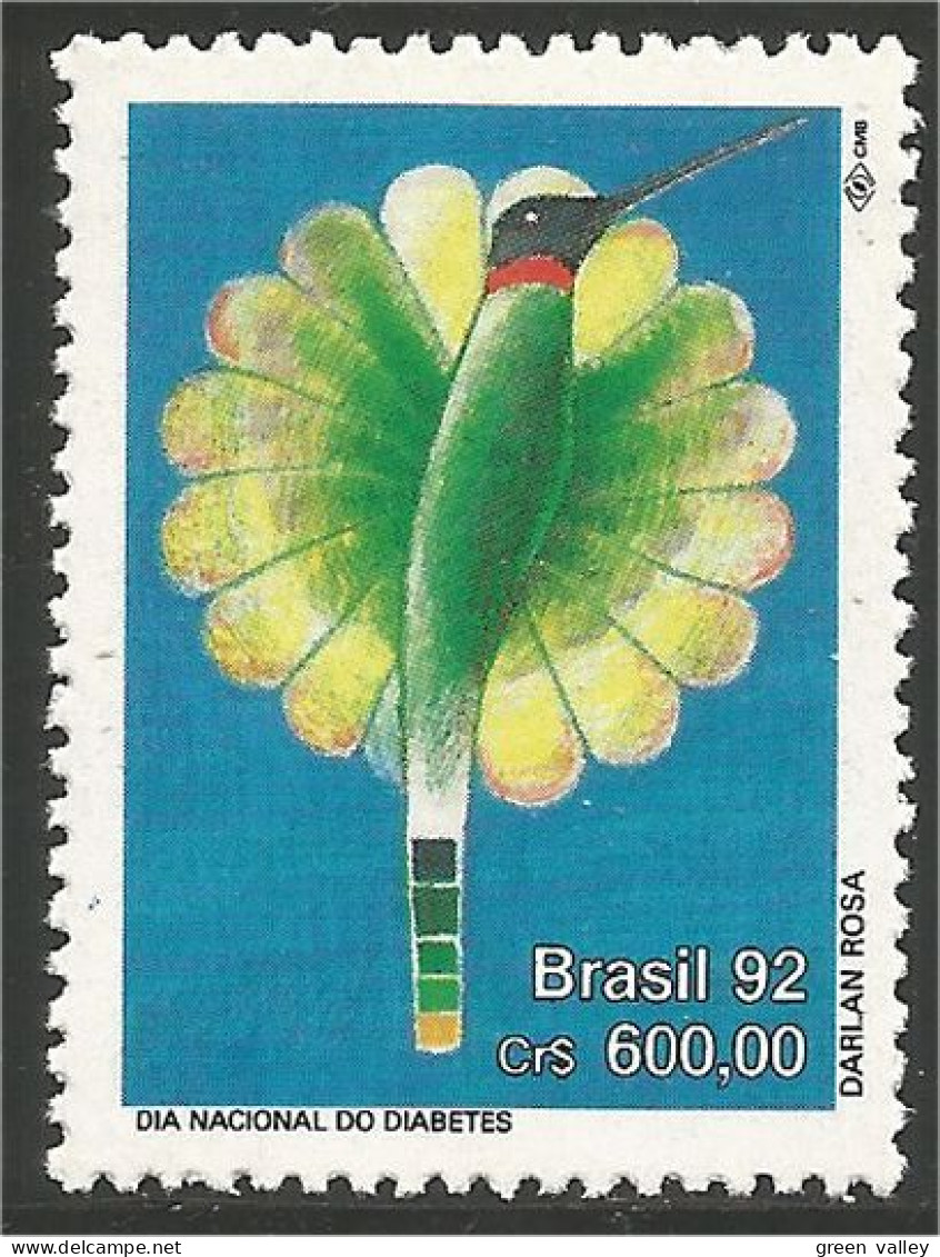 212 Brazil Colibris Hummingbirds MNH ** Neuf SC (BRE-152b) - Colibrì