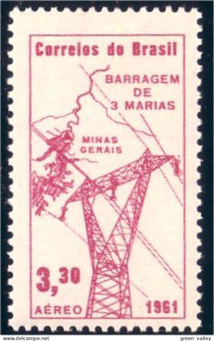 212 Brazil Barrage Three Marias Dam Carte Map MH * Neuf CH (BRE-108) - Electricité