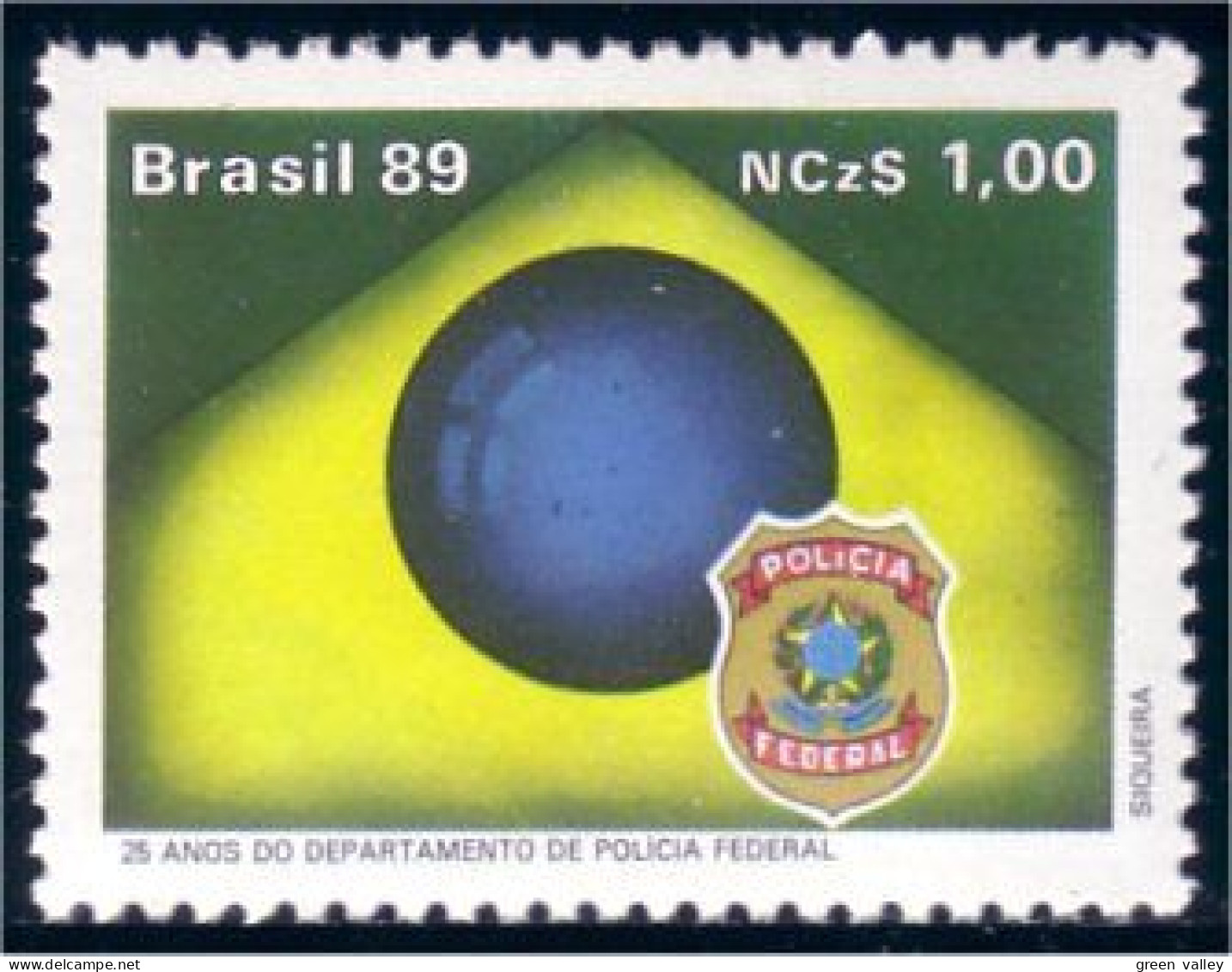 212 Brazil Police Federale MNH ** Neuf SC (BRE-29b) - Politie En Rijkswacht