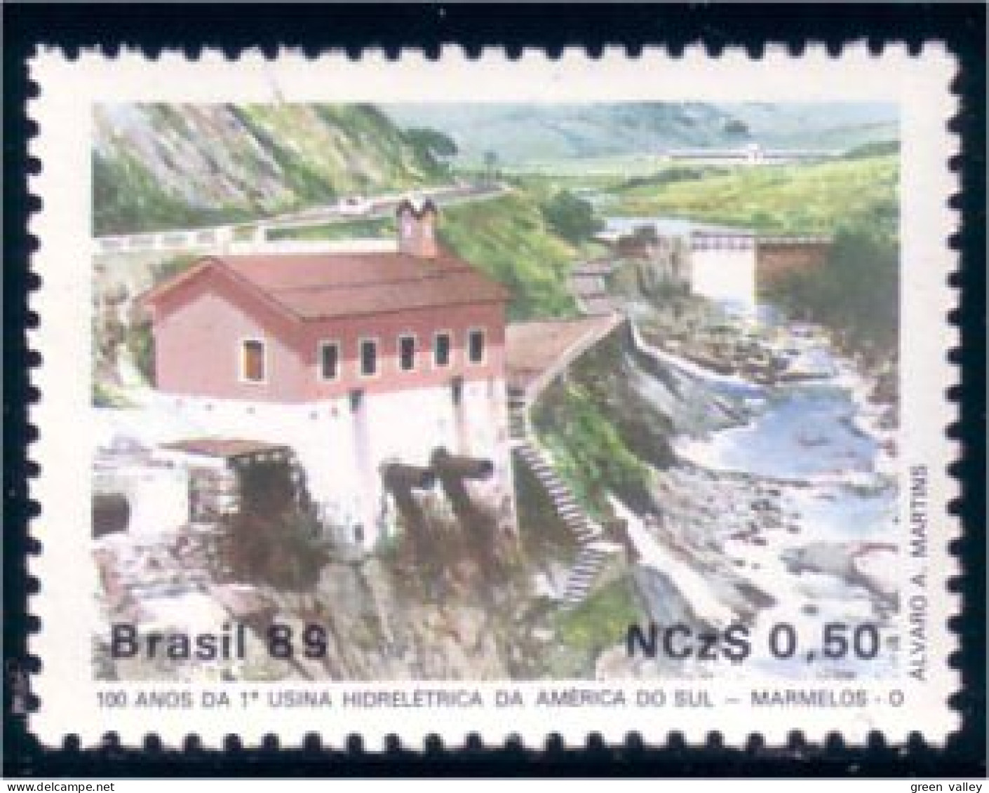 212 Brazil Barrage Hydro Power Dam MNH ** Neuf SC (BRE-27b) - Electricidad