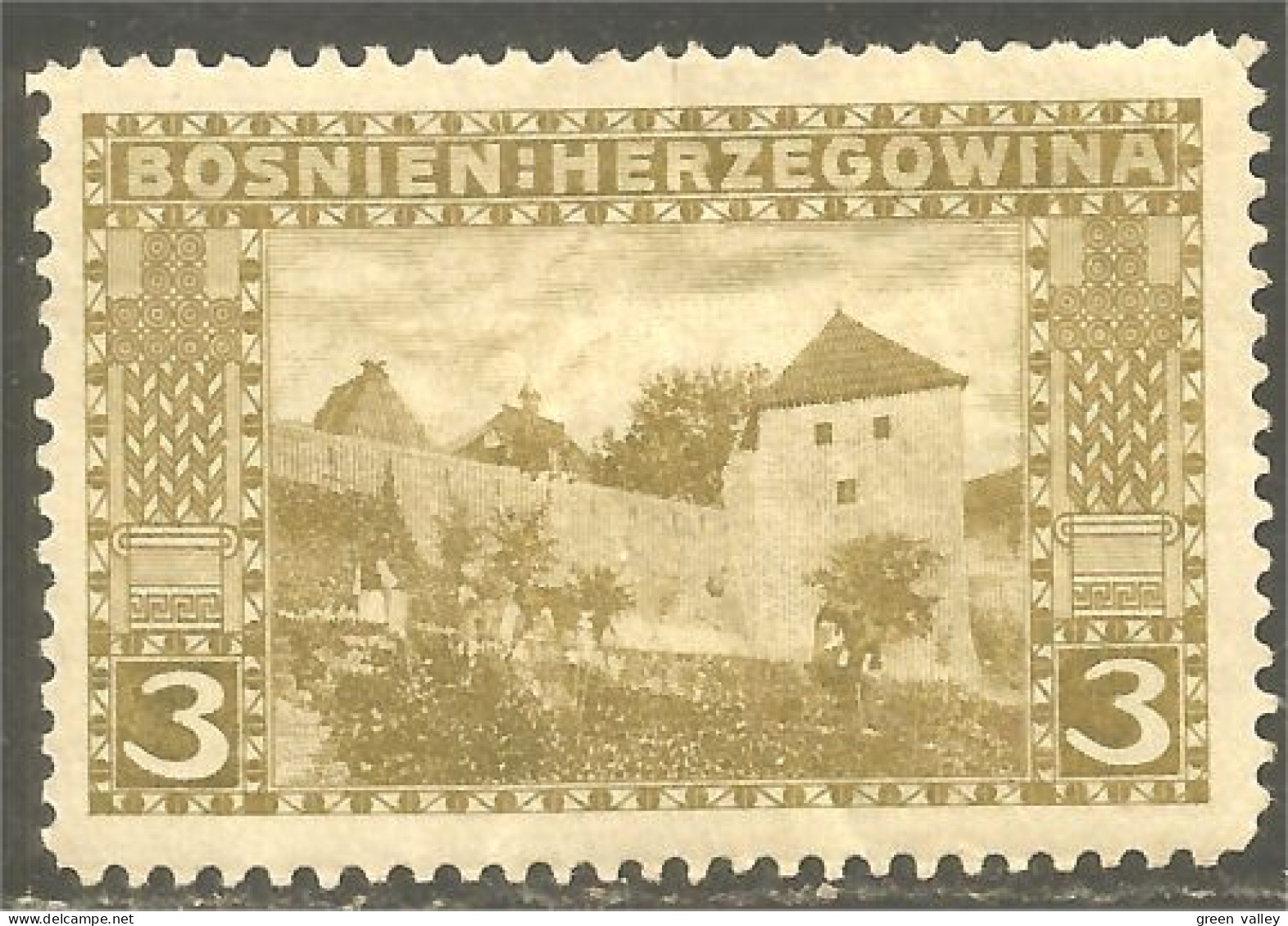 208 Bosnie Herzégovine 1906 Porte Pliva Gate Jajce MH * Neuf CH (BOS-12) - Bosnien-Herzegowina