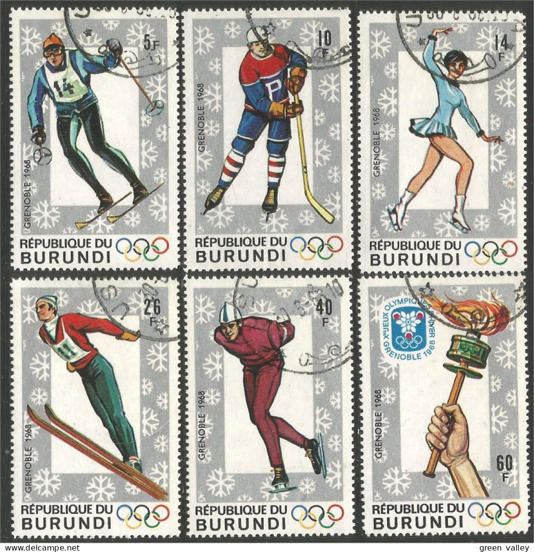 233 Burundi Olympiques Grenoble Olympics 1968 (BUR-179) - Hiver 1968: Grenoble