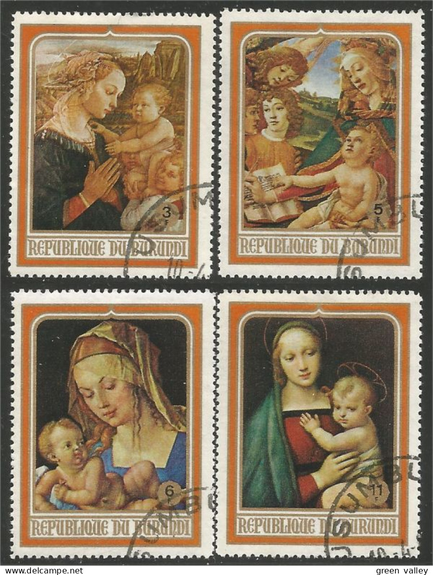 233 Burundi Botticelli Durer Raphael Fra Filippo (BUR-165) - Religieux