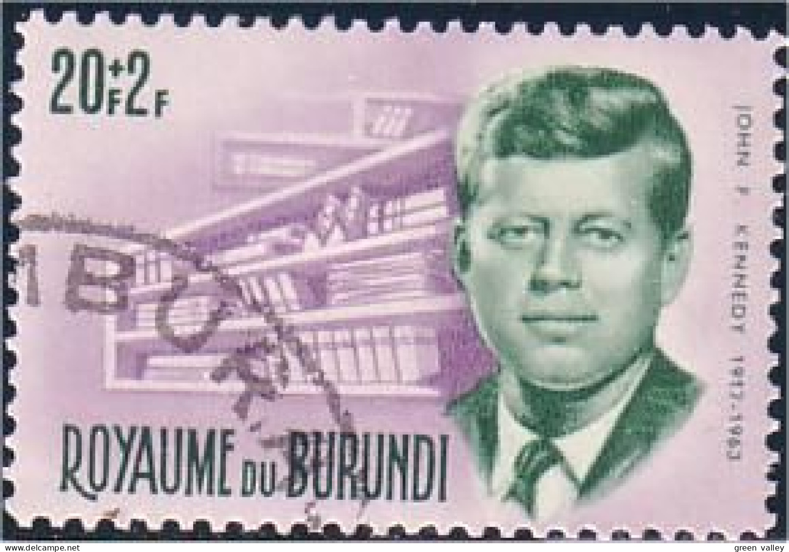 233 Burundi Kennedy (BUR-20) - Kennedy (John F.)