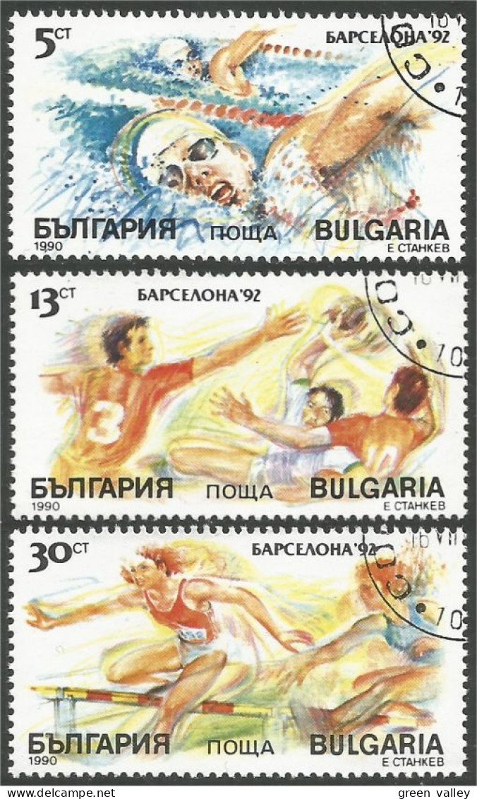 230 Bulgarie Swimming Natation Handball Running Hurdles Course Haies (BUL-424) - Balonmano