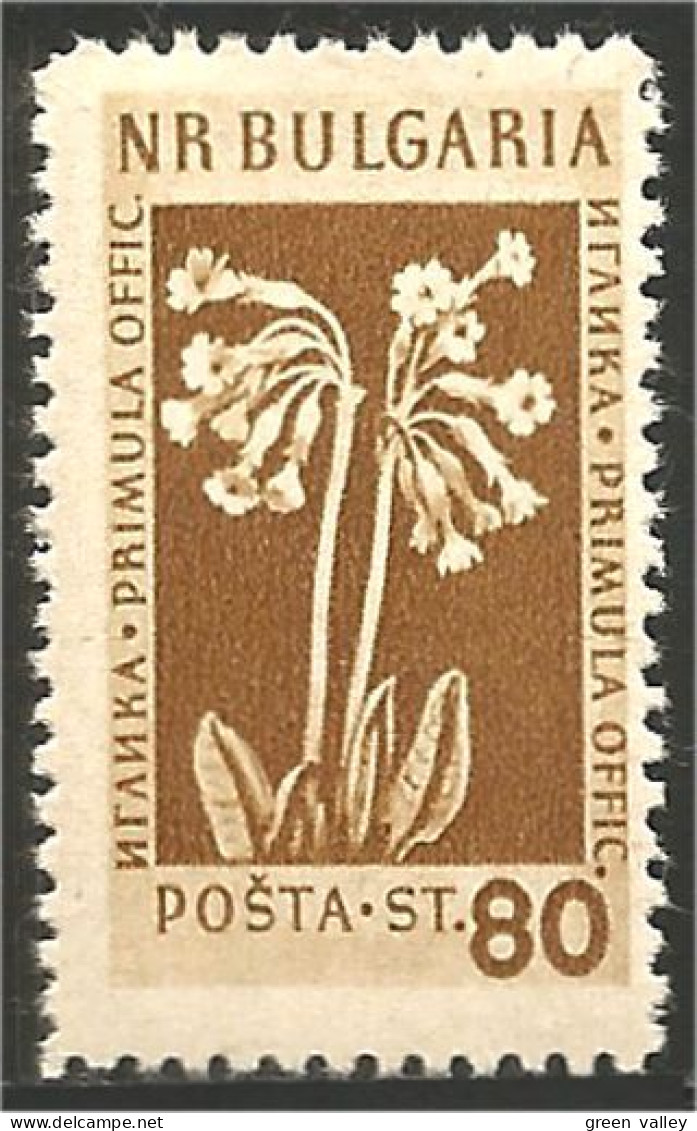 230 Bulgarie 1953 Cowslip MVLH * Neuf CH Très Légère (BUL-263) - Plantes Médicinales
