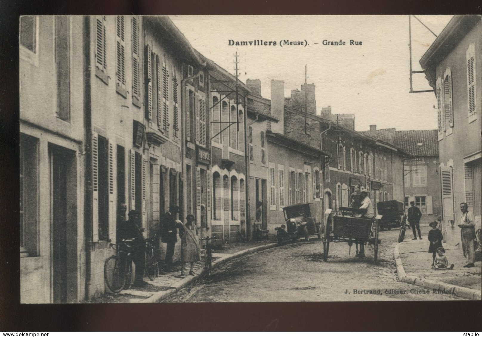 55 - DAMVILLERS - GRANDE RUE - EDITEUR J. BERTRAND - Damvillers