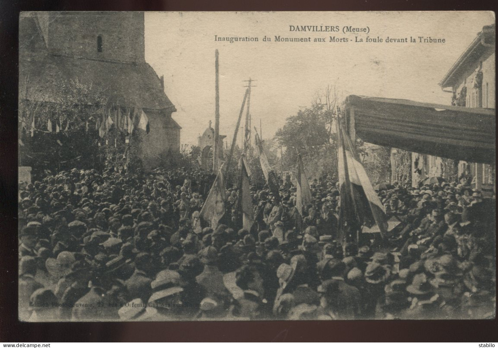 55 - DAMVILLERS - INAUGURATION DU MONUMENT AUX MORTS - EDITION PHOTOS SOUVENIRS - Damvillers