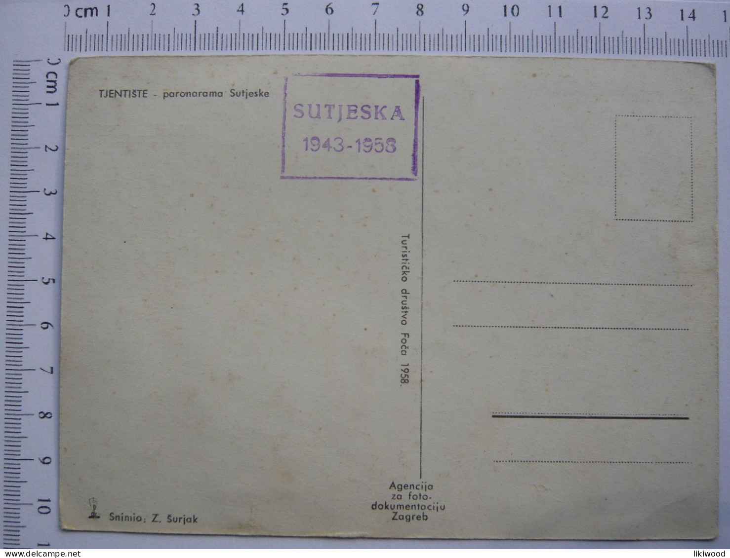 Tjentište - Panorama Sutjeske 1943 - 1958 - Jugoslawien