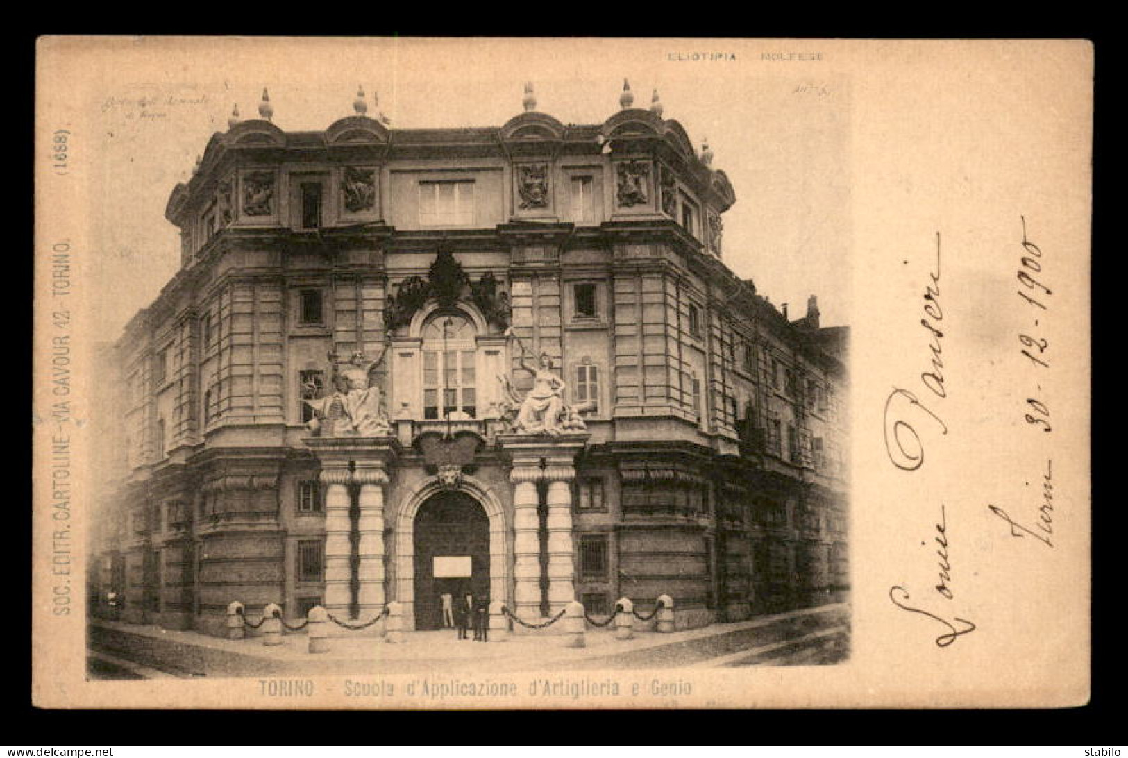 ITALIE - TORINO - SCUOLA D'APPLICAZIONE D' ARTIGLIERIA E GENIO - Autres Monuments, édifices