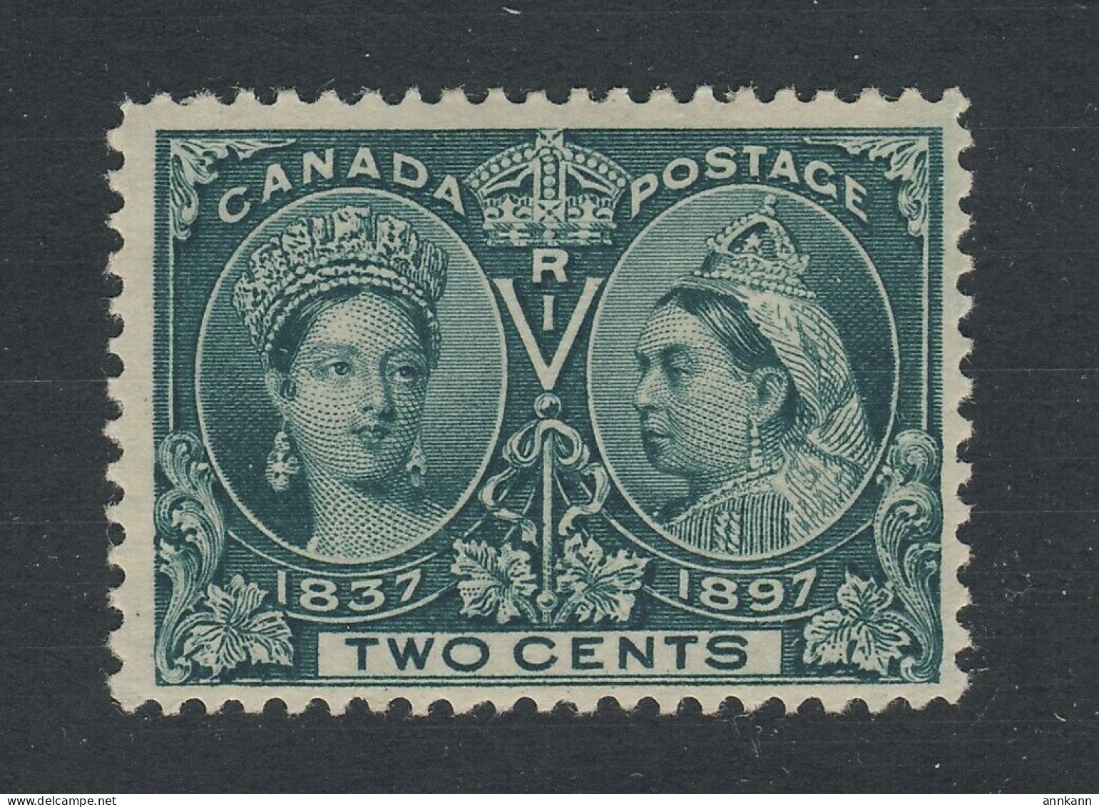 Canada Victoria Jubilee Stamp: #52-2c MLH F/VF Guide Value = $37.50 - Nuovi