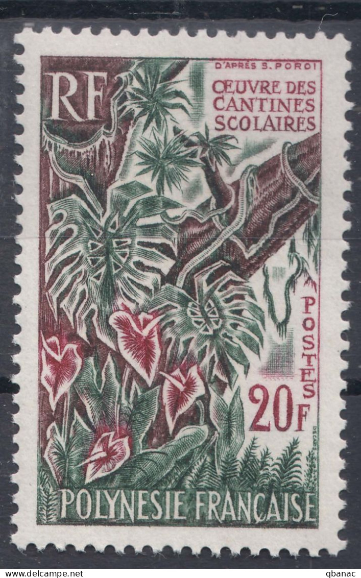 French Polynesia Polinesie 1965 Tropical Forest Mi#49 Mint Never Hinged (sans Charnieres) - Neufs