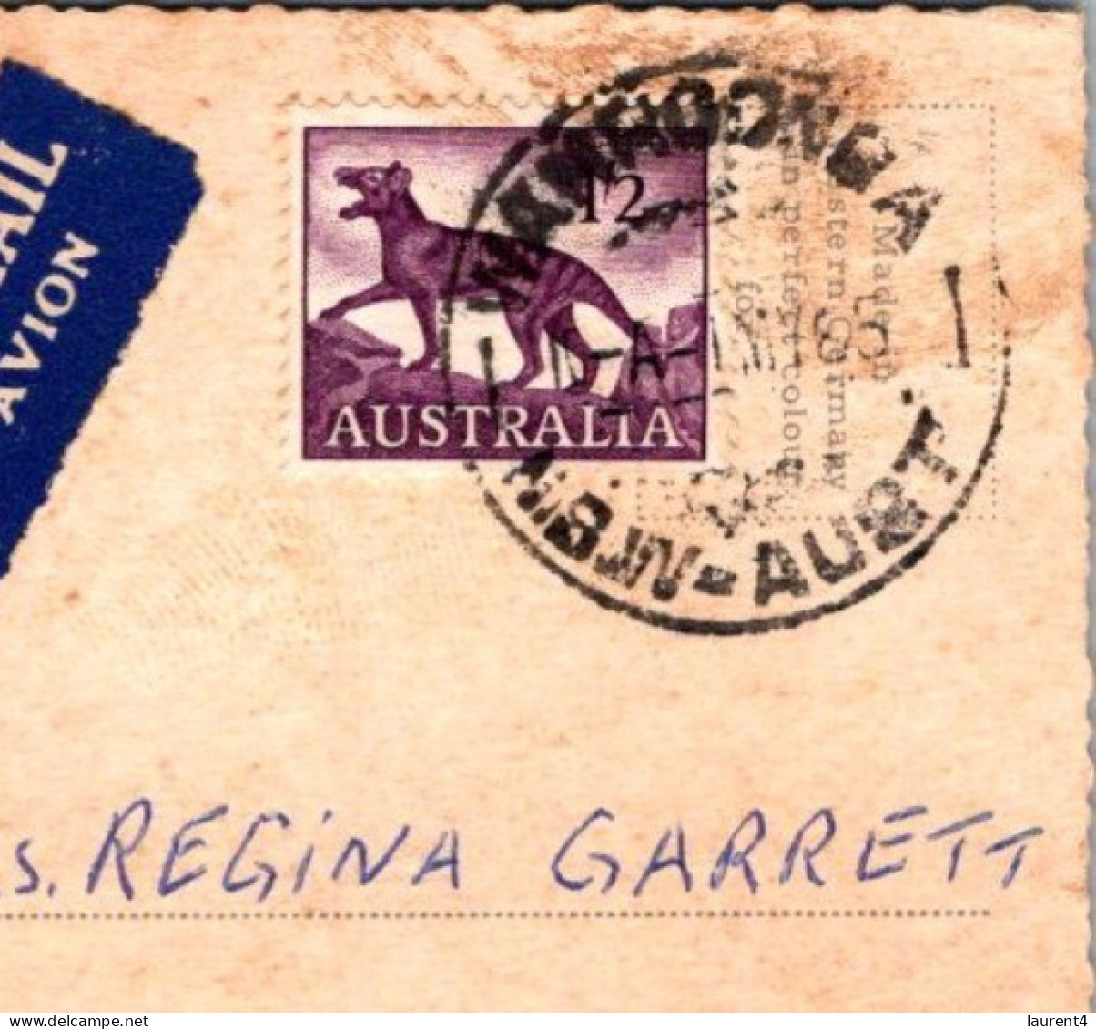 6-3-2025 (2 Y 16) Australia - NSW - El Alamein Fountain In Kings Cross (in Sydney) Posted1965 With Thylacine Stamp - Sydney