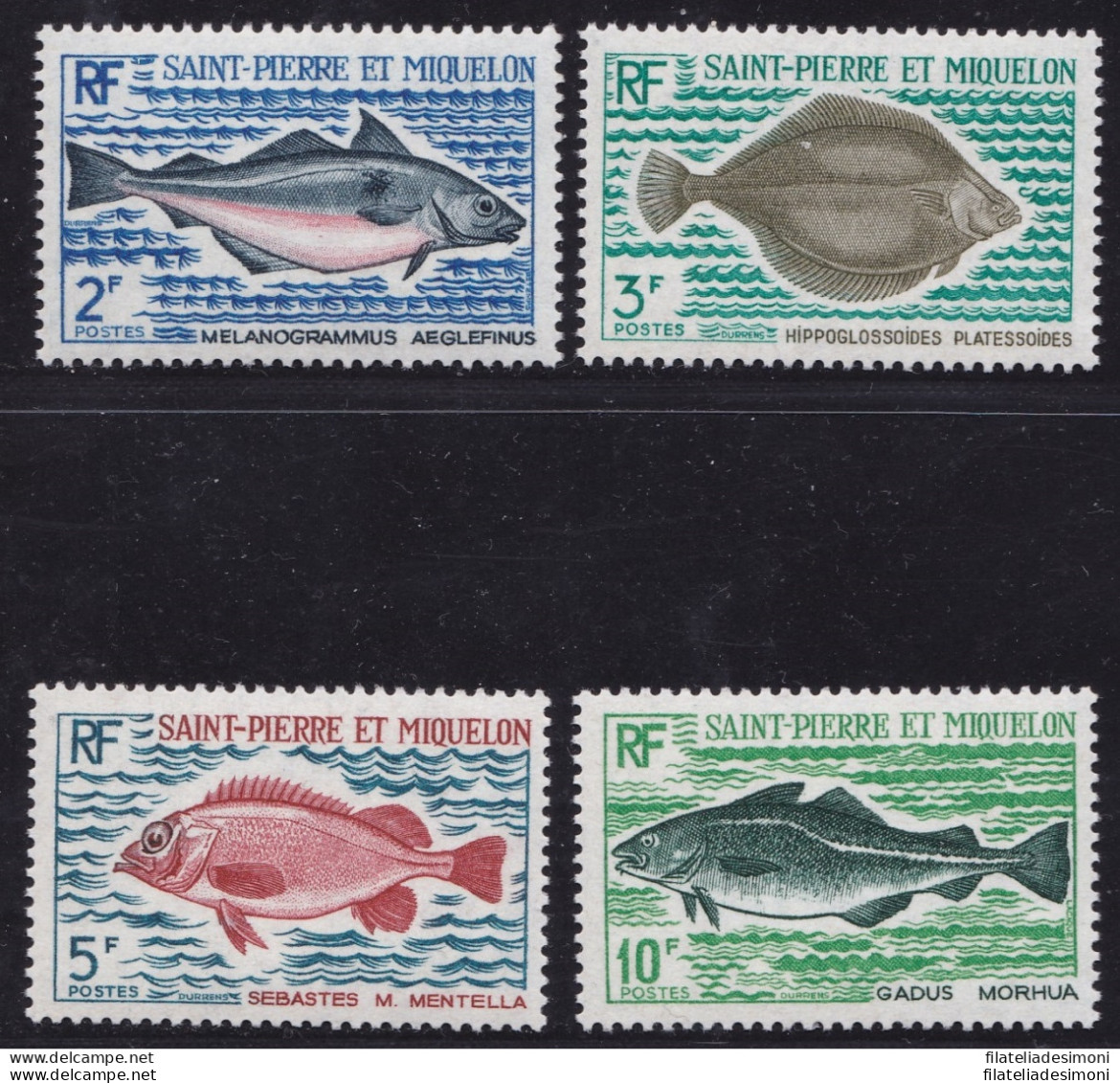 1972 ST. PIERRE ET MIQUELON - Pesci , Fish , N° 421-244  MNH** - Autres & Non Classés
