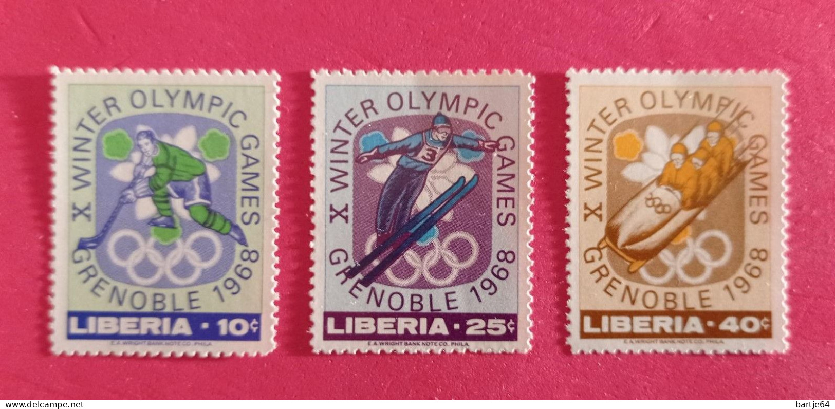 1968 Liberia - Serie MNH - Winter 1968: Grenoble