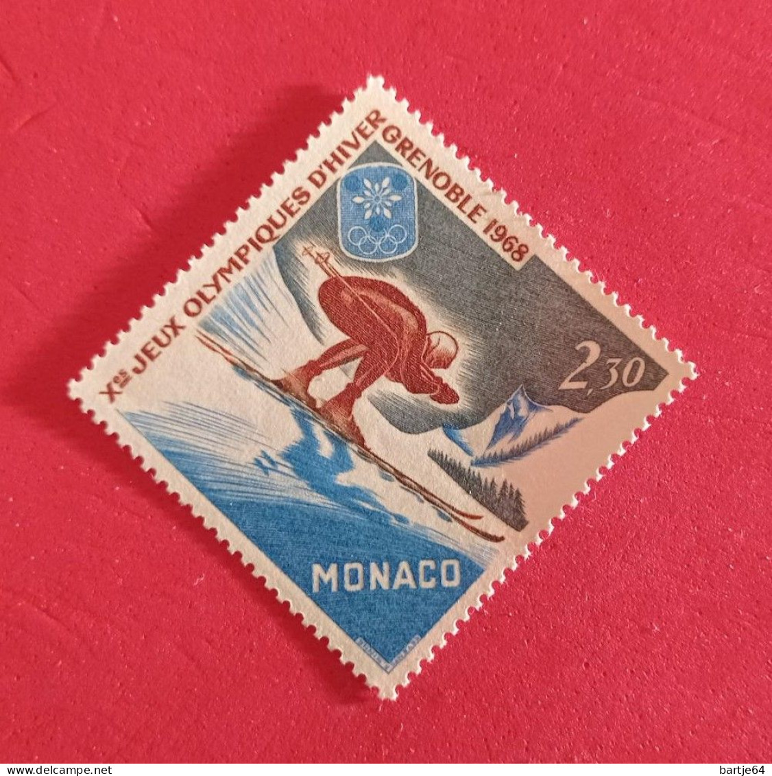 1968 Monaco - Stamp MNH - Hiver 1968: Grenoble