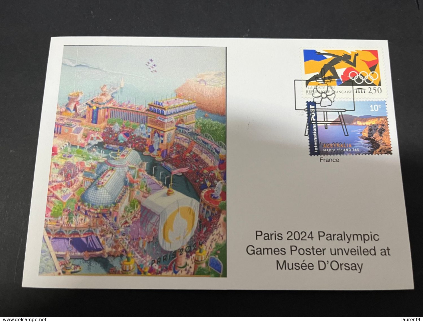 6-3-2024 (2 Y 17) Paris Olympic Games 2024 - 2 Olympic Games Posters Unveil At Musée D'Orsay (2 Covers) - Zomer 2024: Parijs