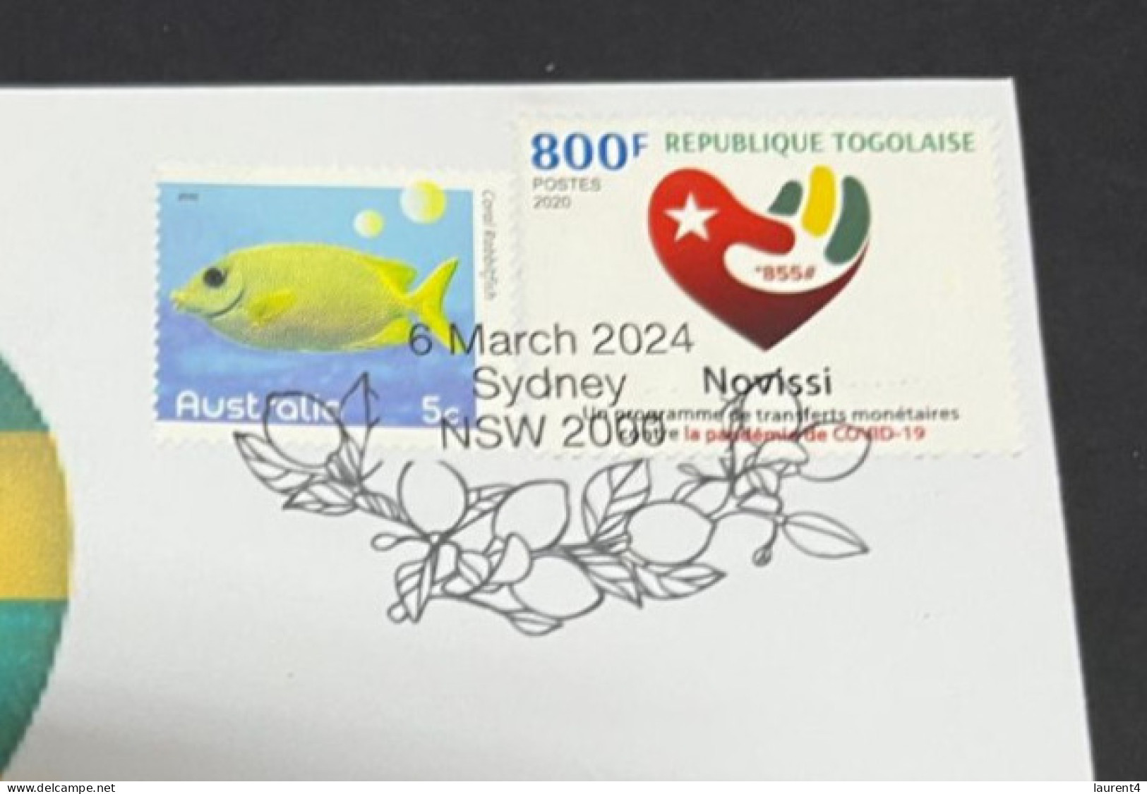 6-3-2024 (2 Y 12) COVID-19 4th Anniversary - Togo - 6 March 2024 (with Togo COVID-19 Stamp) - Malattie