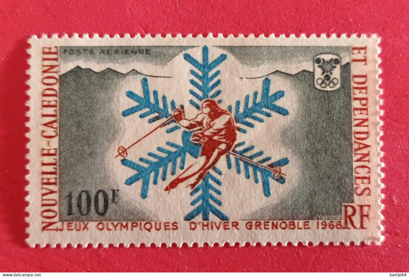 1968 New Caledonia - Stamp MNH - Hiver 1968: Grenoble