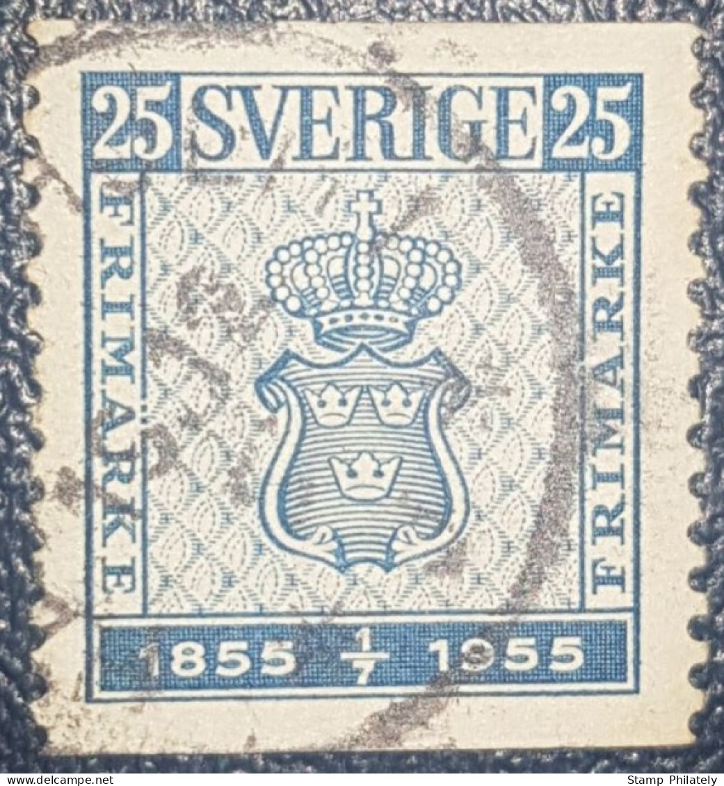 Sweden The 100th Anniversary Of The Stamp 1955 Used Coil - Usati